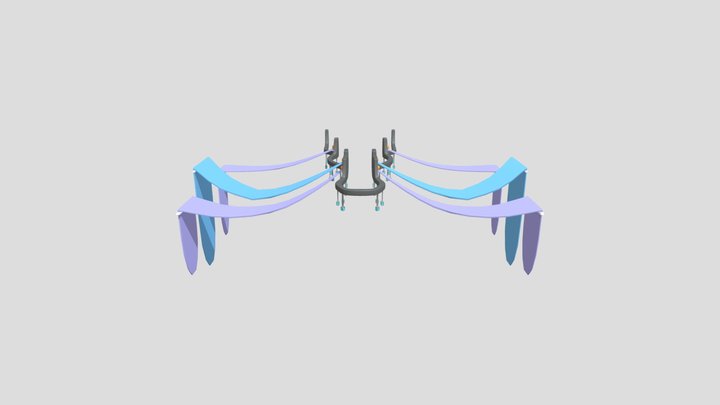 SKY-COTL_Banners-and-Lights 3D Model