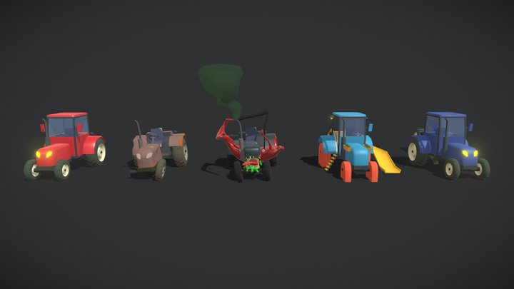 Tractors (Drafts) 3D Model