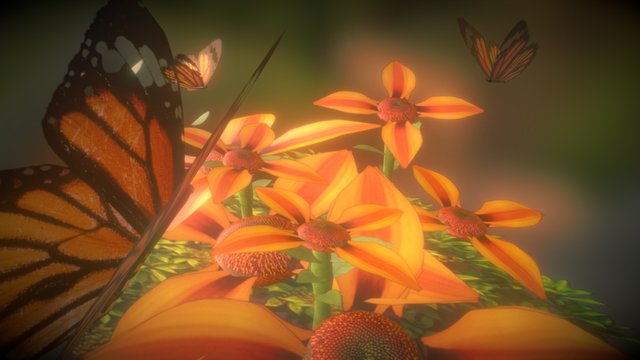 Butterfly Sanctuary 3D Model