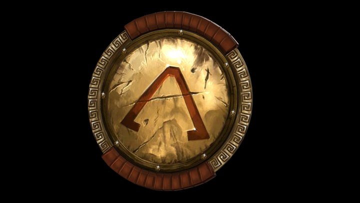 Spartan Shield 3D Model