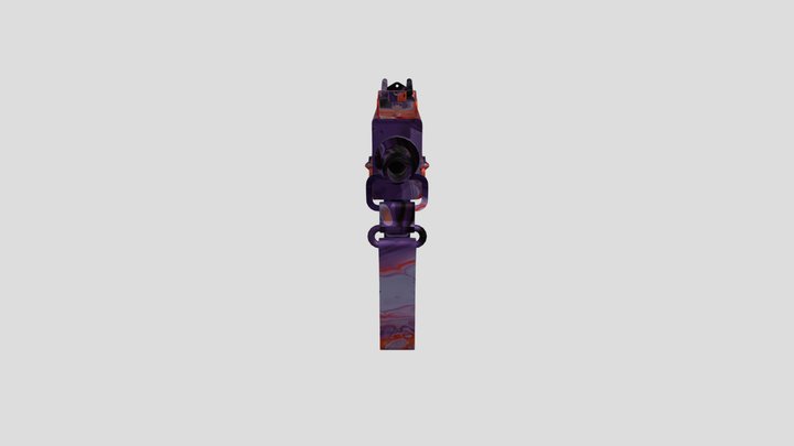 MAC10 | Caramel Cosmos 3D Model