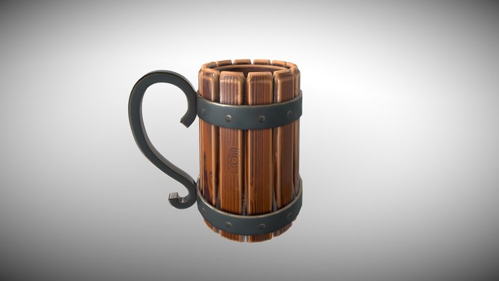 A Vikings Mug 3D Model
