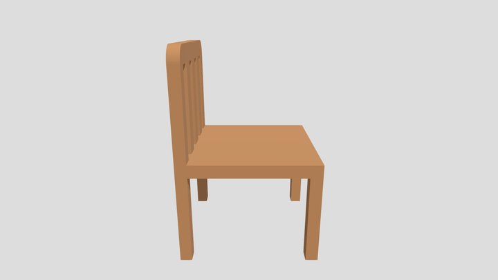 Wood Chair 3D Model