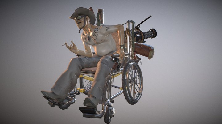 Wheelchair Hoarder 3D Model
