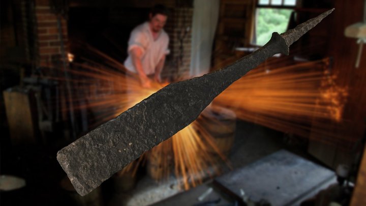 Iron Chisel from the Blacksmith Shop 3D Model