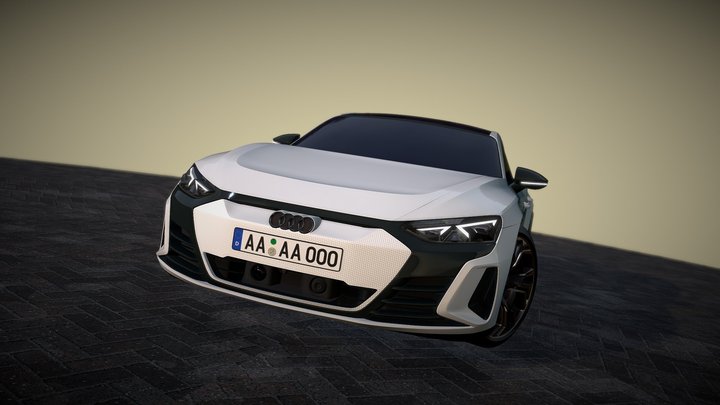Audi e-Tron GT - made with Blender 3D Model