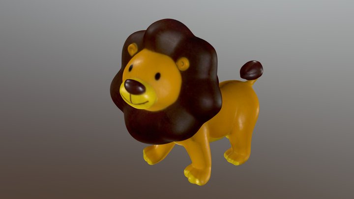 Toy lion - Leon de juguete 3D Model