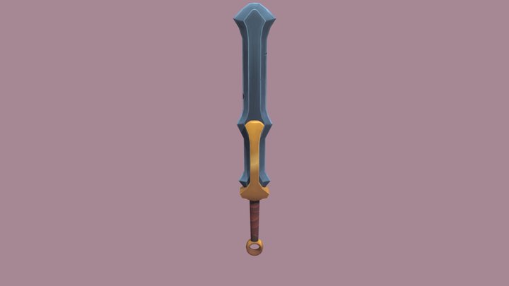 Stylized Anime Sword 3D Model