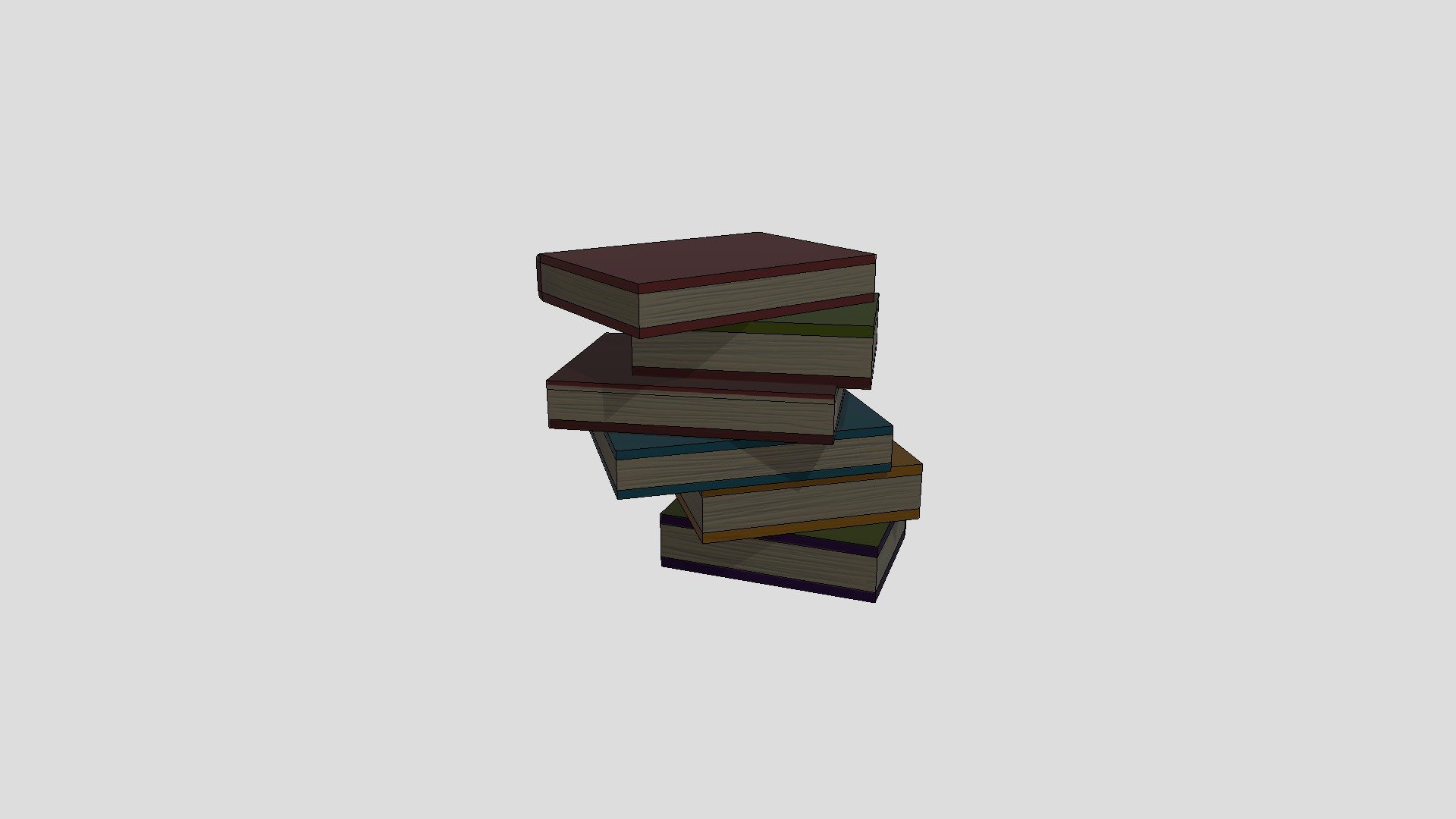 Bookpile - 3D model by kristianeliassen [a48c06d] - Sketchfab