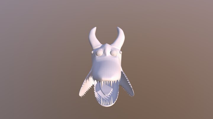 Monster Head 3D Model