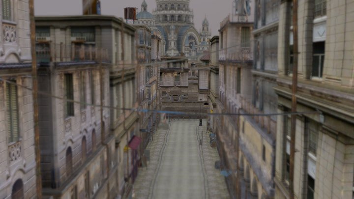 Sunset alleyway – Gratis 3D-model STL