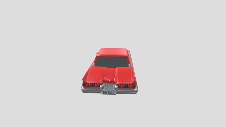 Low_Poly_Car_-_Ford_Thunderbird_Coupe_1958 3D Model