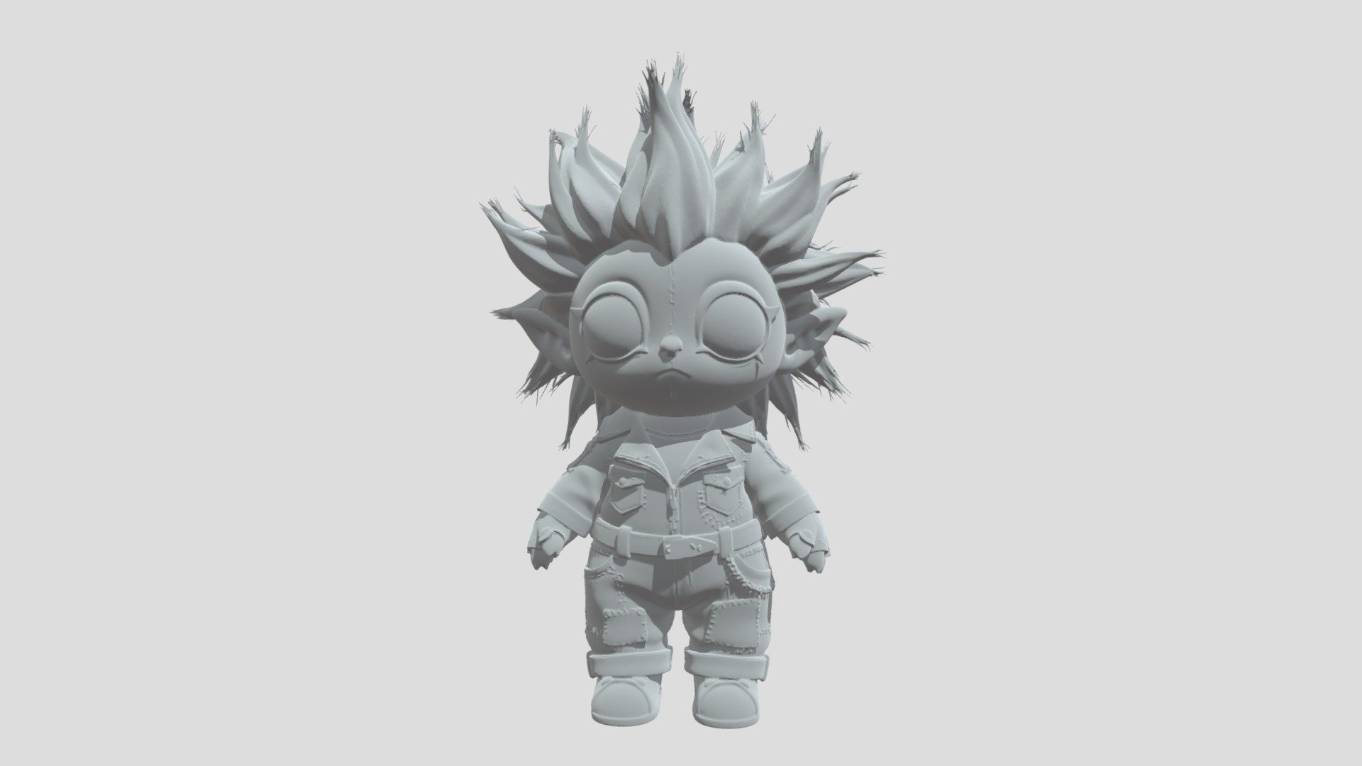 Patchwork Punk Troll - 3D model by astralmehmet [a48d013] - Sketchfab