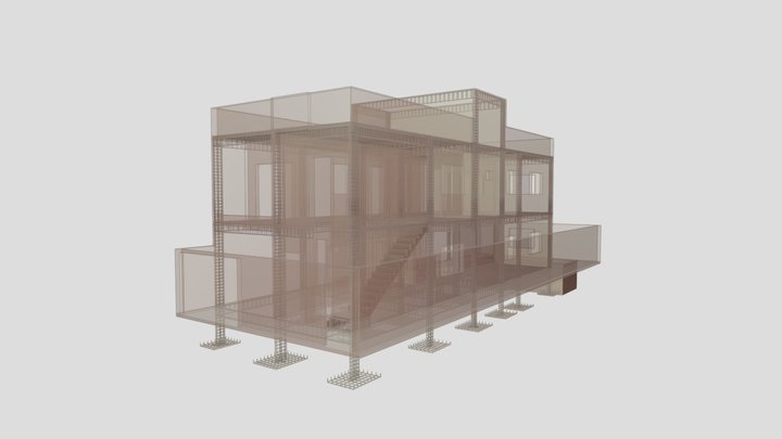 Armaduras 3D - Projeto Residencial 3D Model
