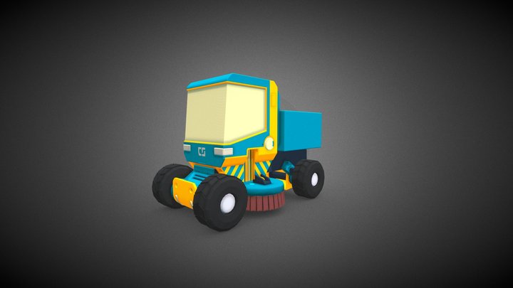 Scrap Truck_Hyper Casual_Toon Model 3D Model