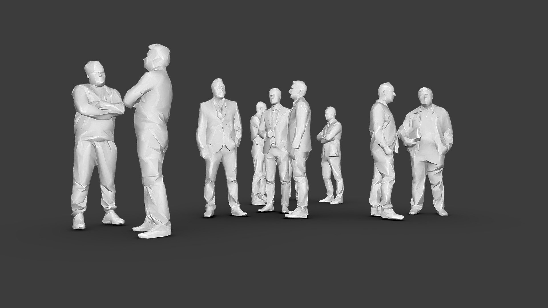 10 Low Poly People Collection vol 7