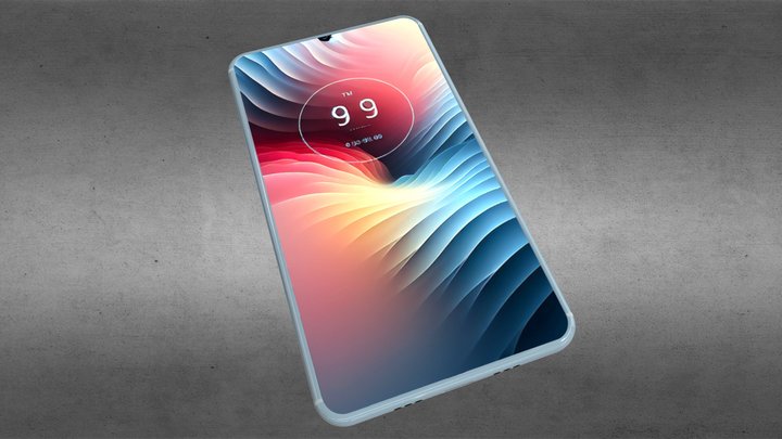 Simple Smartphone 3D Model