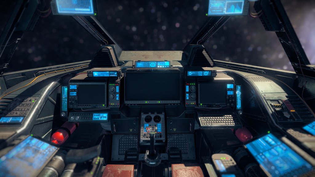 SCI Fi Cockpit 1 heavy Fighter - A 3D model collection by cidvisionfilm ...