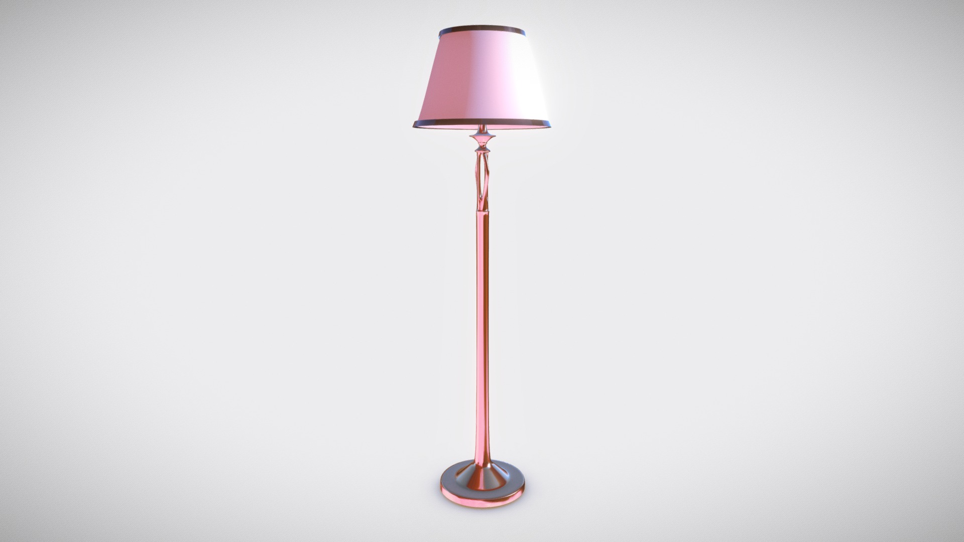 3D model Lamp - This is a 3D model of the Lamp. The 3D model is about a red lamp with a shade.