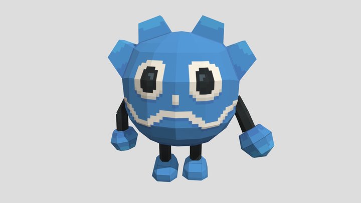 Godot Pixel Plush 3D Model