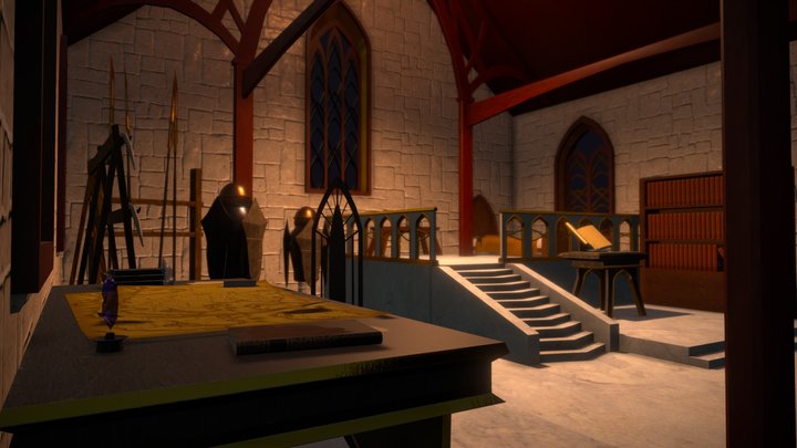 High Elven Adventurer's Room 3D Model