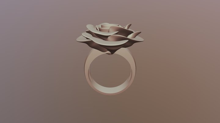 Rose ring 3D Model