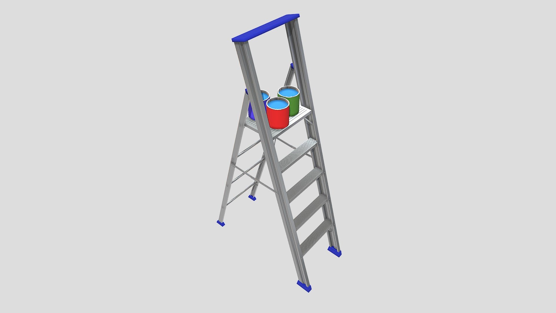 Stepladder - 3D model by Seven.Four [a4928b5] - Sketchfab