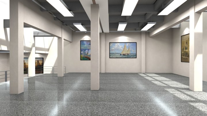 art exhibition/VR Gallery 3D Model