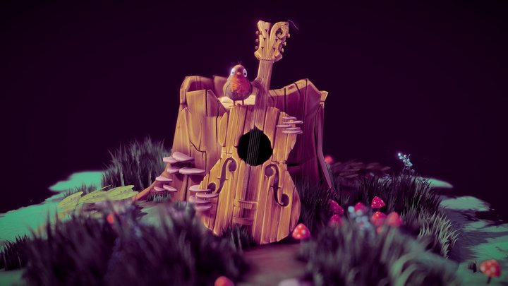 Guitar 3D Model