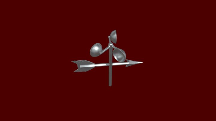 Cup Anemometer and Wind Vane – Free 3D Model STL