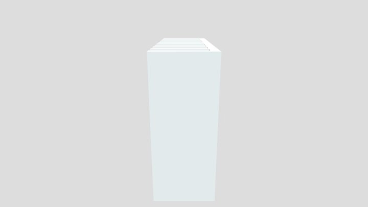 Radiator (without holes for mounting components) – Free 3D Model STL