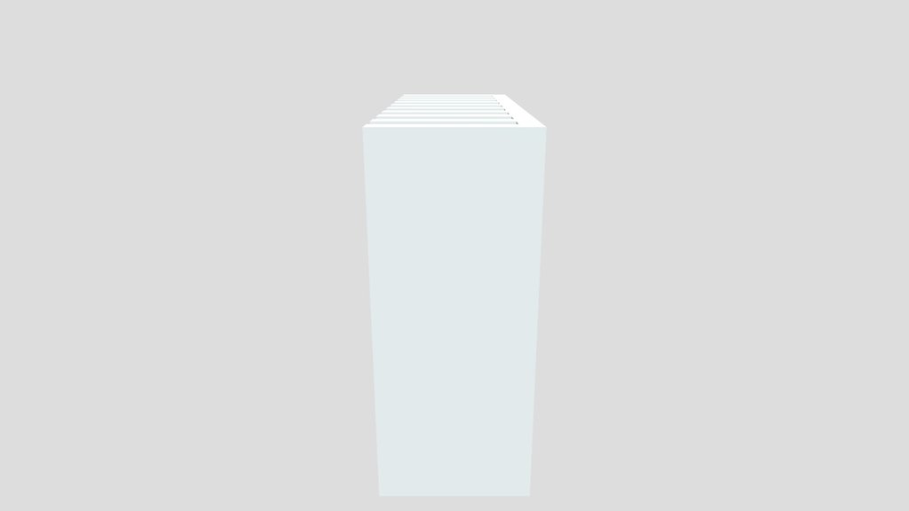 Radiator (without holes for mounting components)