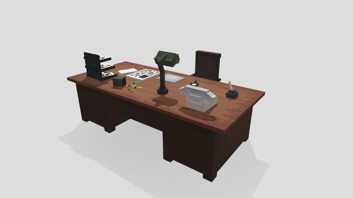 Detective Table 3D Model