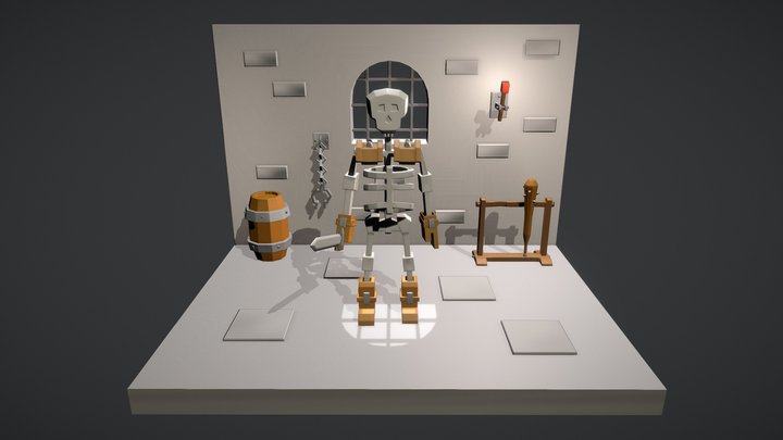 Low Poly Skeleton