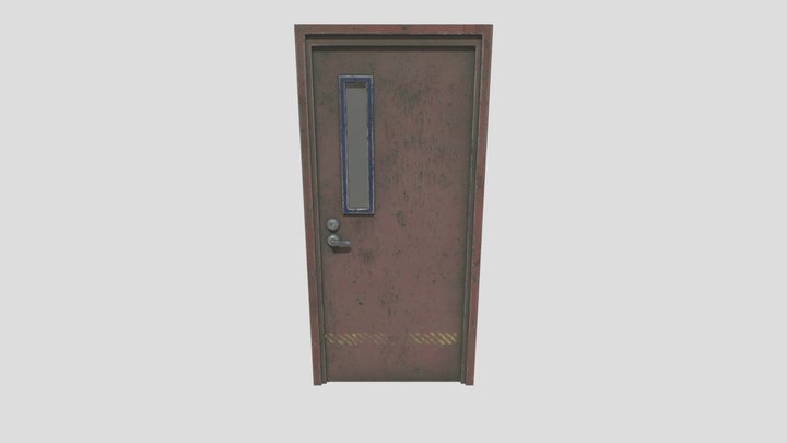 Old Factory Doors 3D Model