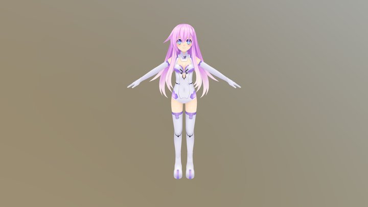 Hyperdimension Neptunia - Purple Sister 3D Model