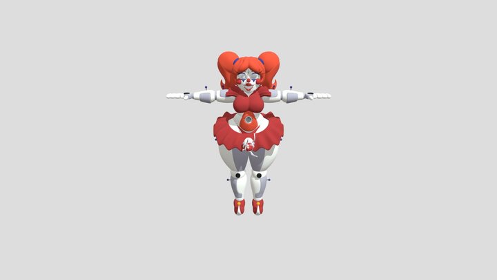 Fbx Circus Baby Cosmic Trance Release 1 3D Model