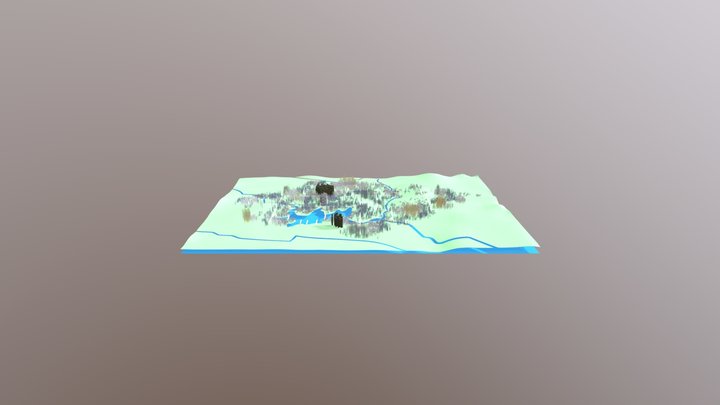Yilong Futuristic city, adventurous Architecture 3D Model