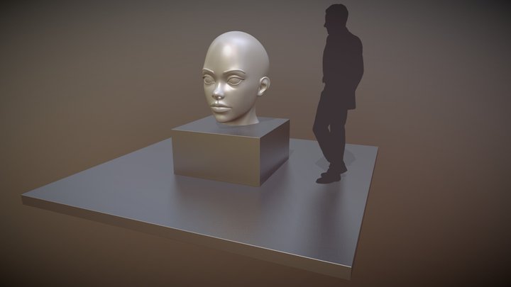 Cabeça Mulher 3D Model