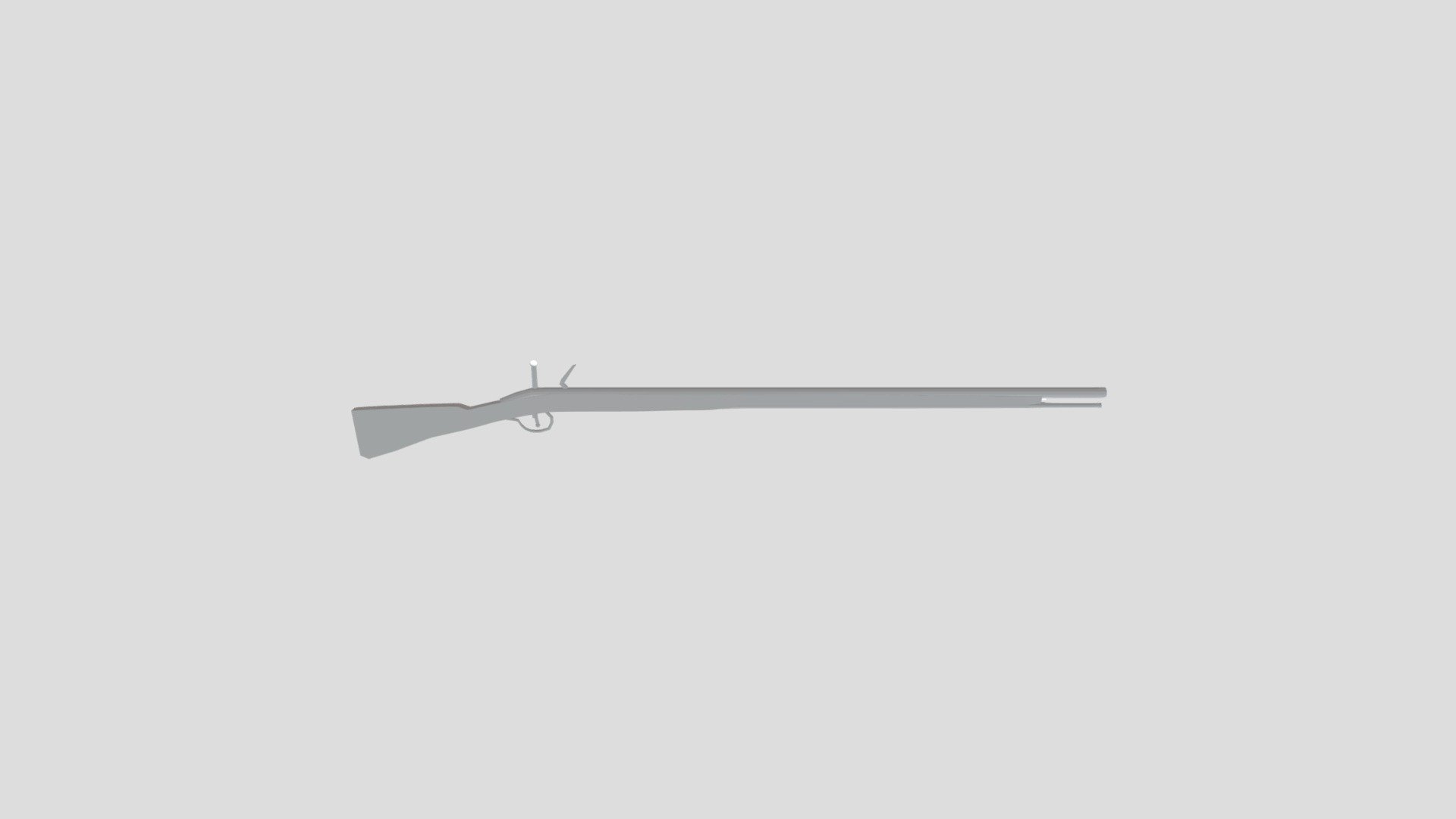 Musket Low Poly