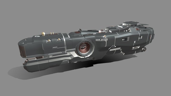 Command Ship 3D Model