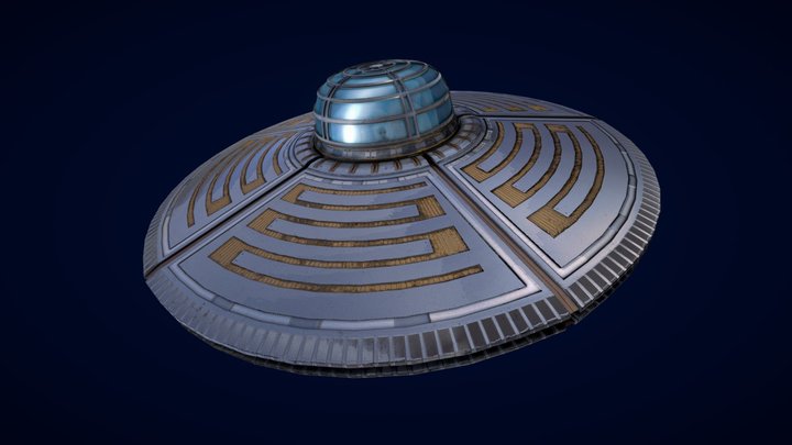 UFO - Flying saucer : Plane Interceptor 3D Model