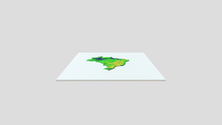 Brasil Bandeira 3D Model
