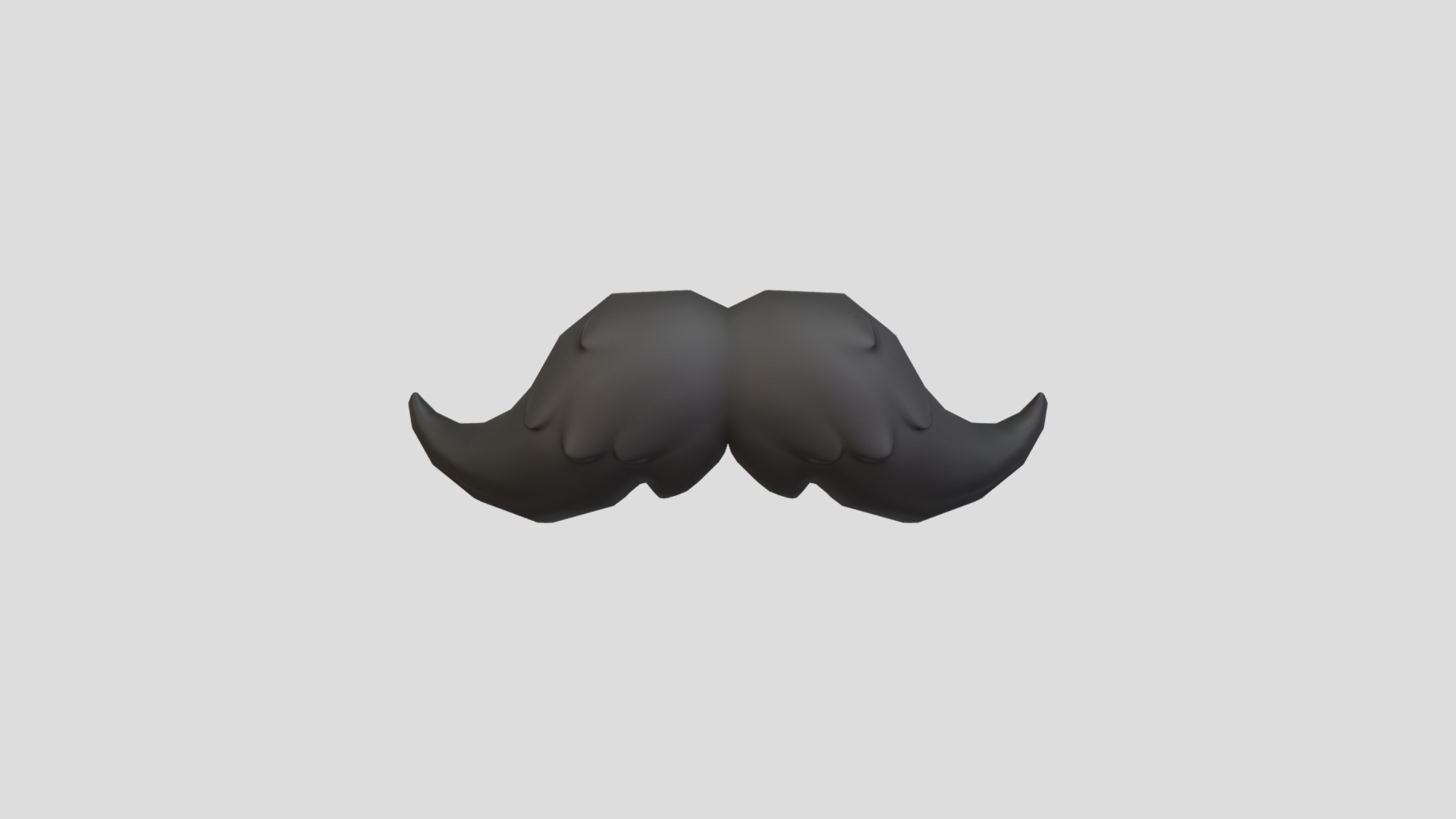 3D model Mustache 15 - This is a 3D model of the Mustache 15. The 3D model is about a pair of hands.