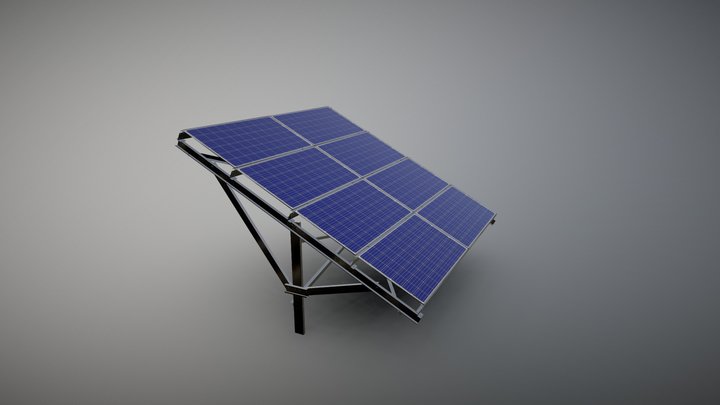 PV mounting system: model 1H4 3D Model