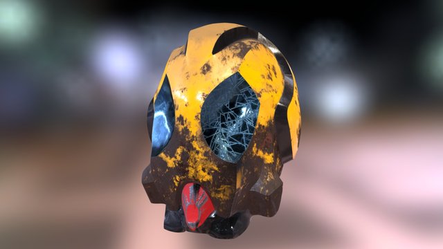 scifihelmet texturing 220416 3D Model