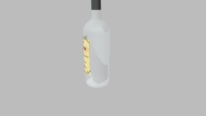 BOTELLA OBJ 3D Model