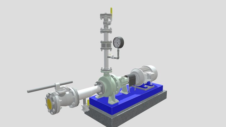 CENTRIFUGAL PUMP | BOMBA CENTRÍFUGA 3D Model