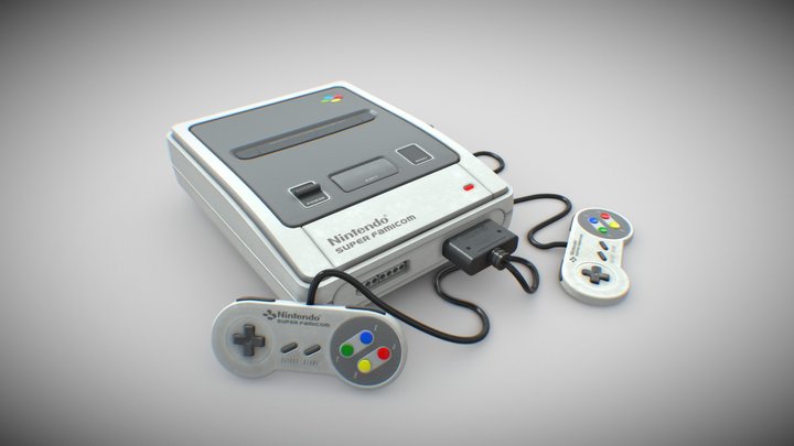 Nintendo Super Famicom 3D Model