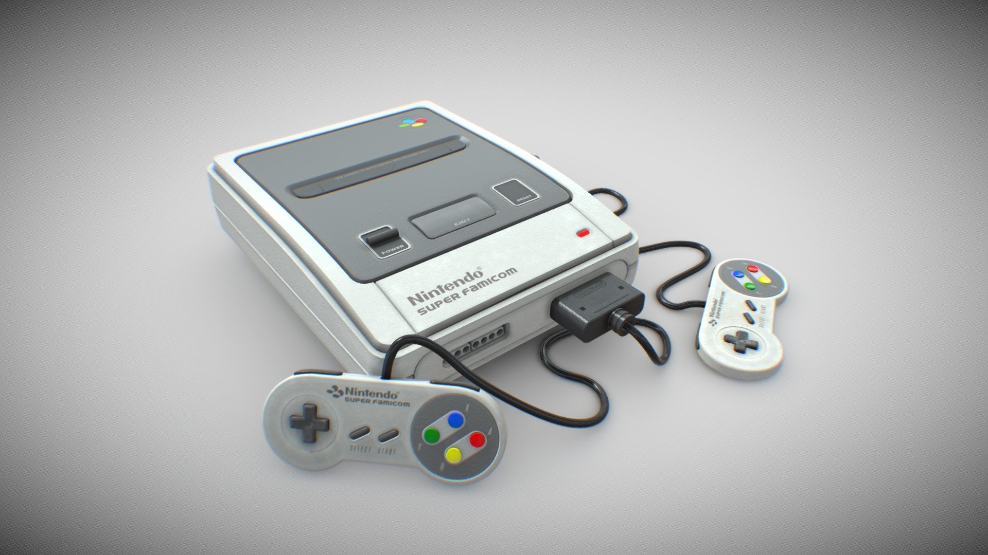 Nintendo Super Famicom 3D Model By CitizenFiction a49cb8c Sketchfab